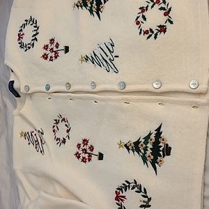 Holiday cardigan sweater